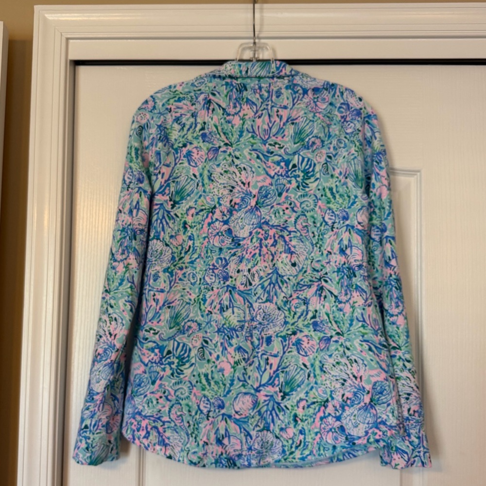 Lilly Pulitzer Skipper Popover Soleil It To Me Size S - Picture 4 of 7